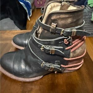 Freebird by Steven Black and Brown Ankle Boots